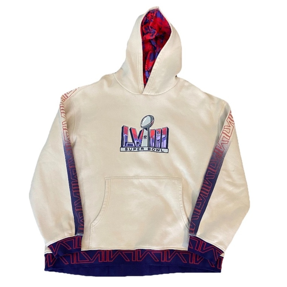 The Wild Collective Super Bowl 58 NFL Hoodie Beige Men’s 2XL